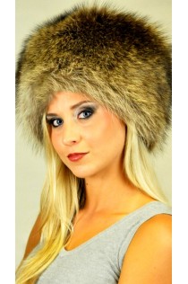Raccoon fur hat - Classic style